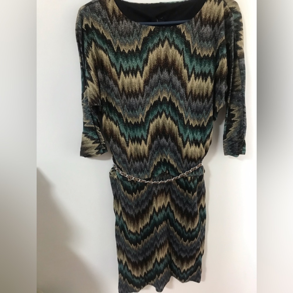 MSK Women’s Metallic Sparkle Lined stretchy dress,